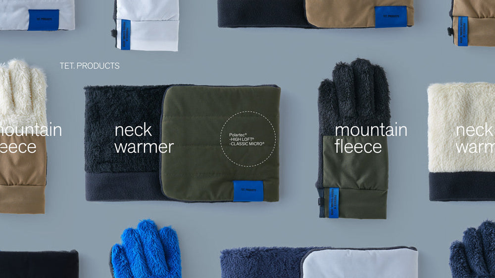 機能素材を活用したネックウォーマー