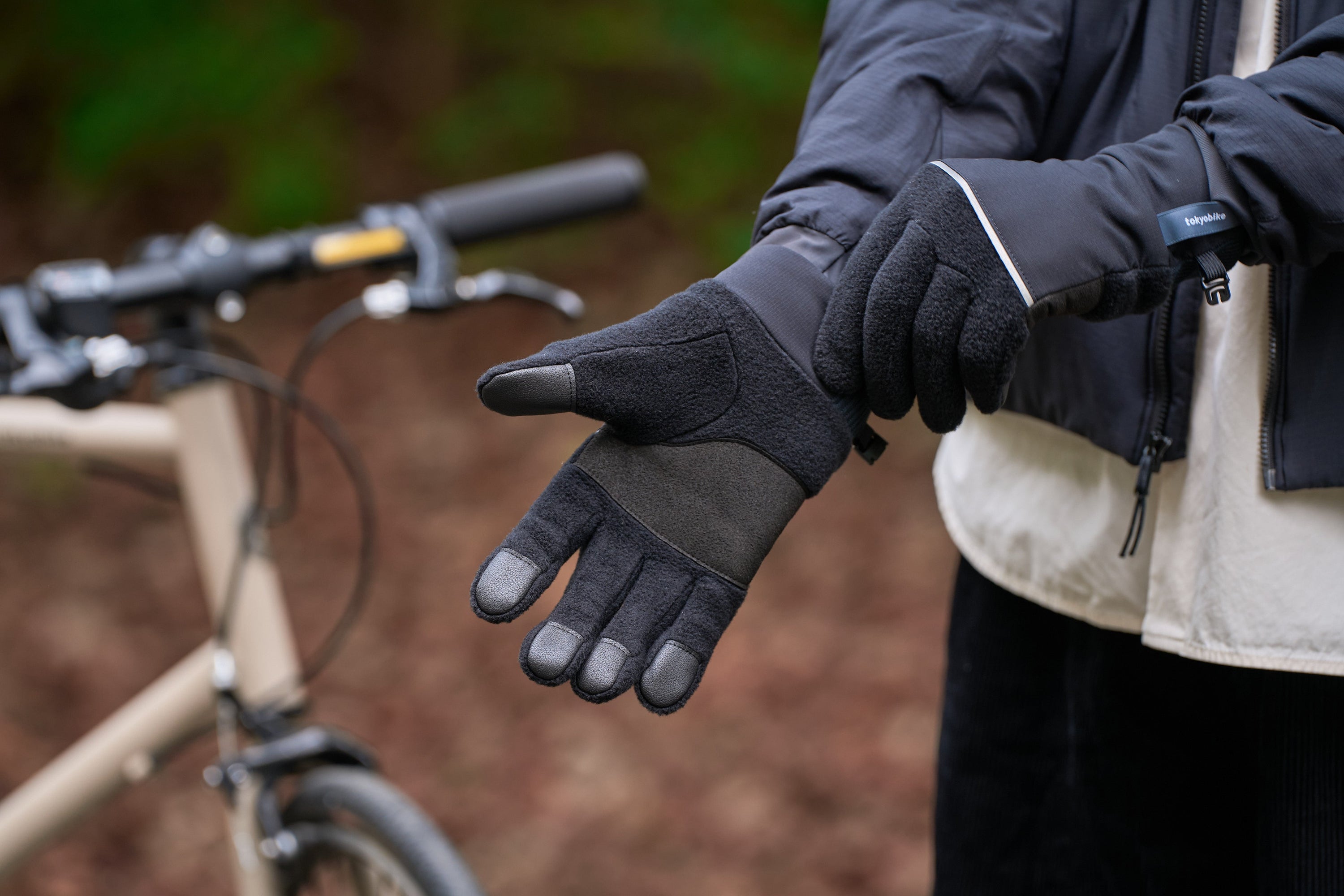 tokyobike + tet. commuter gloves MEDIUM black