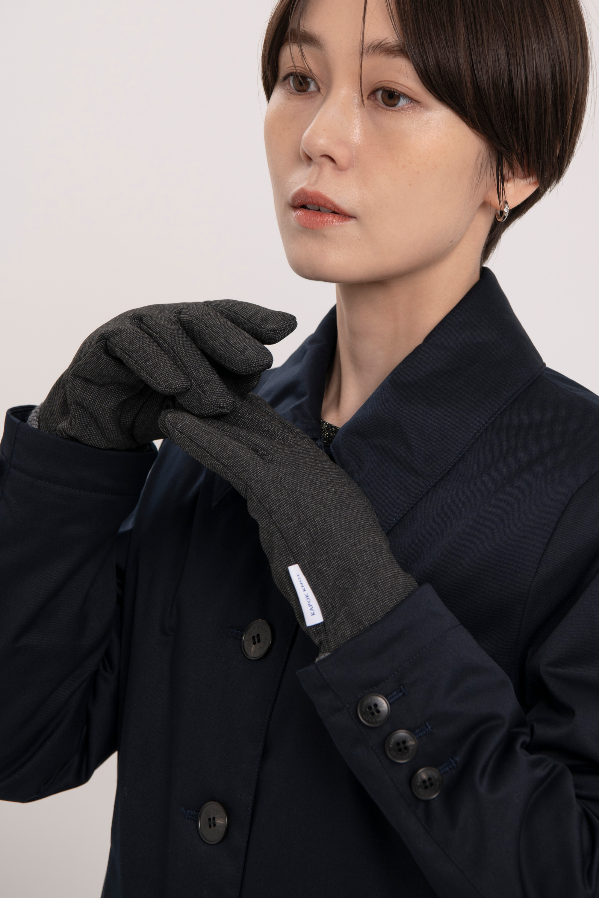 カポックツイルグローブ WOMEN gray