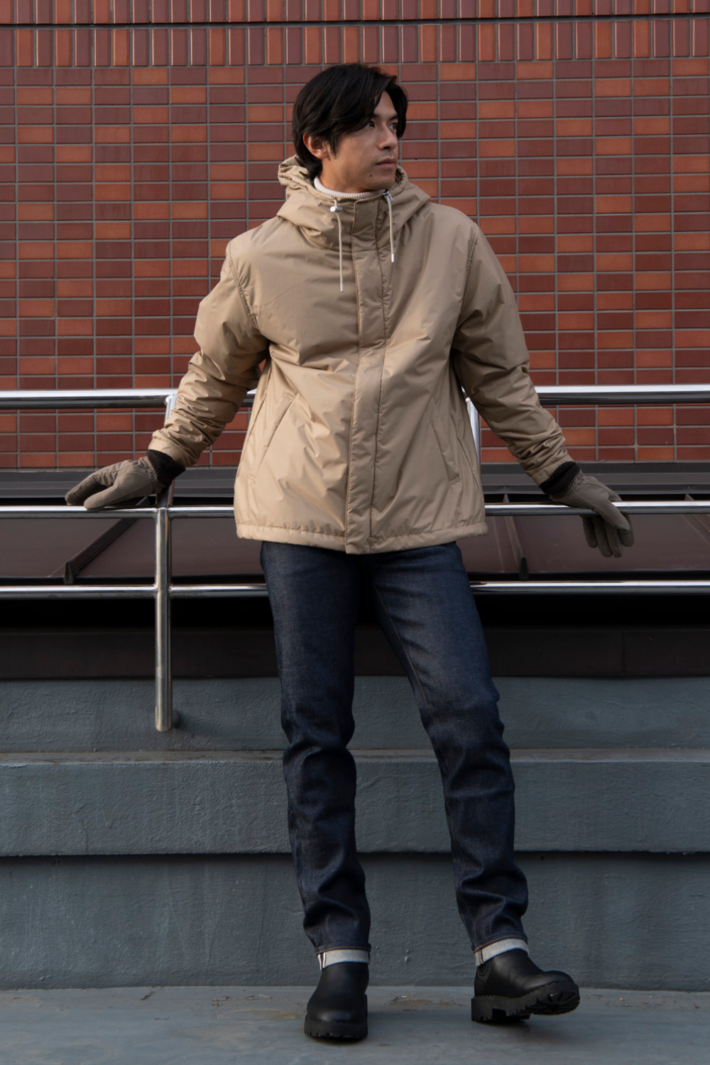 カポックツイルグローブ MEN brown