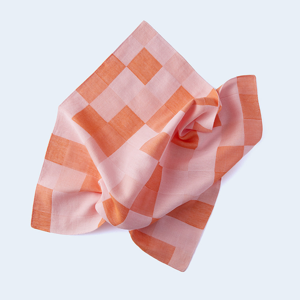 【予約】block check / orange
