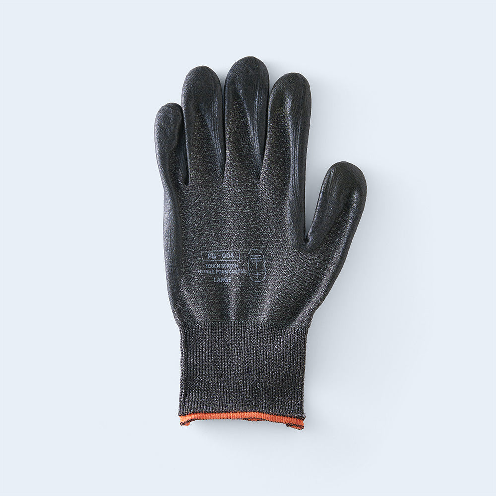 workers gloves LARGE charcoal
