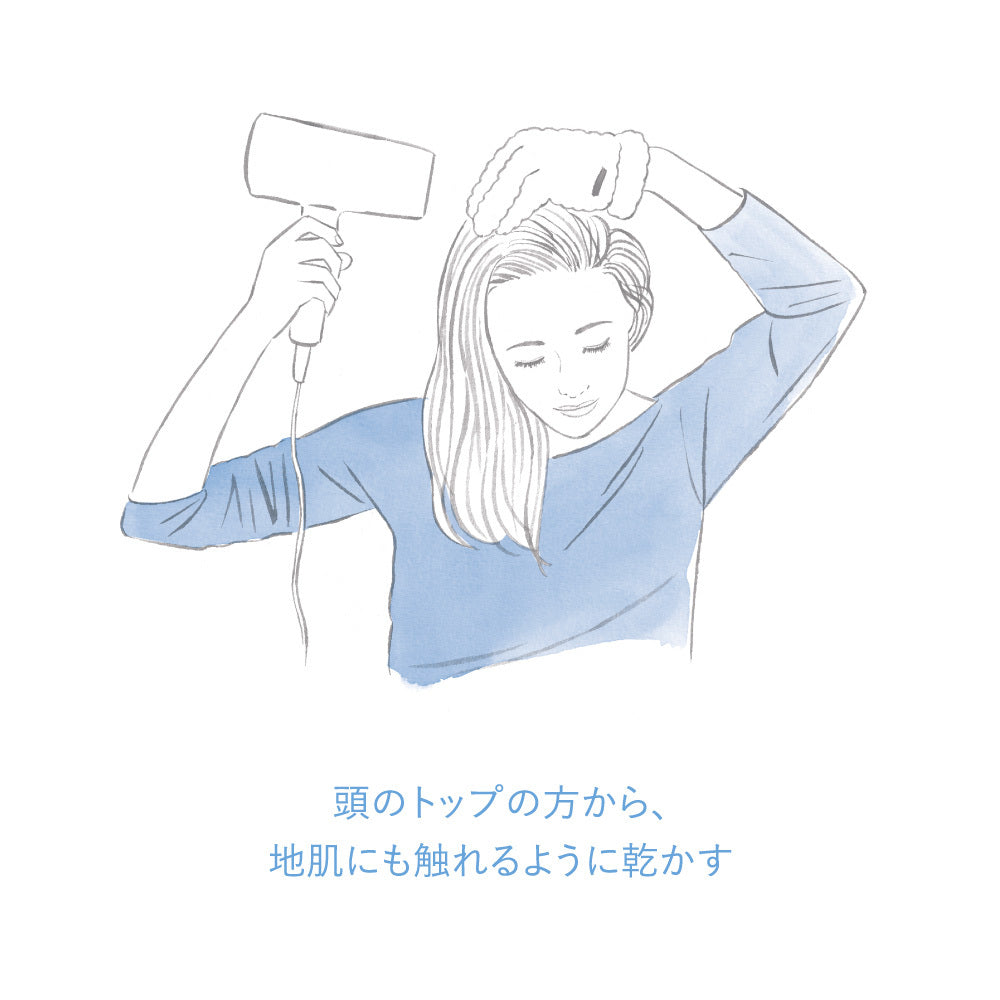 hair drying glove LEFT gray