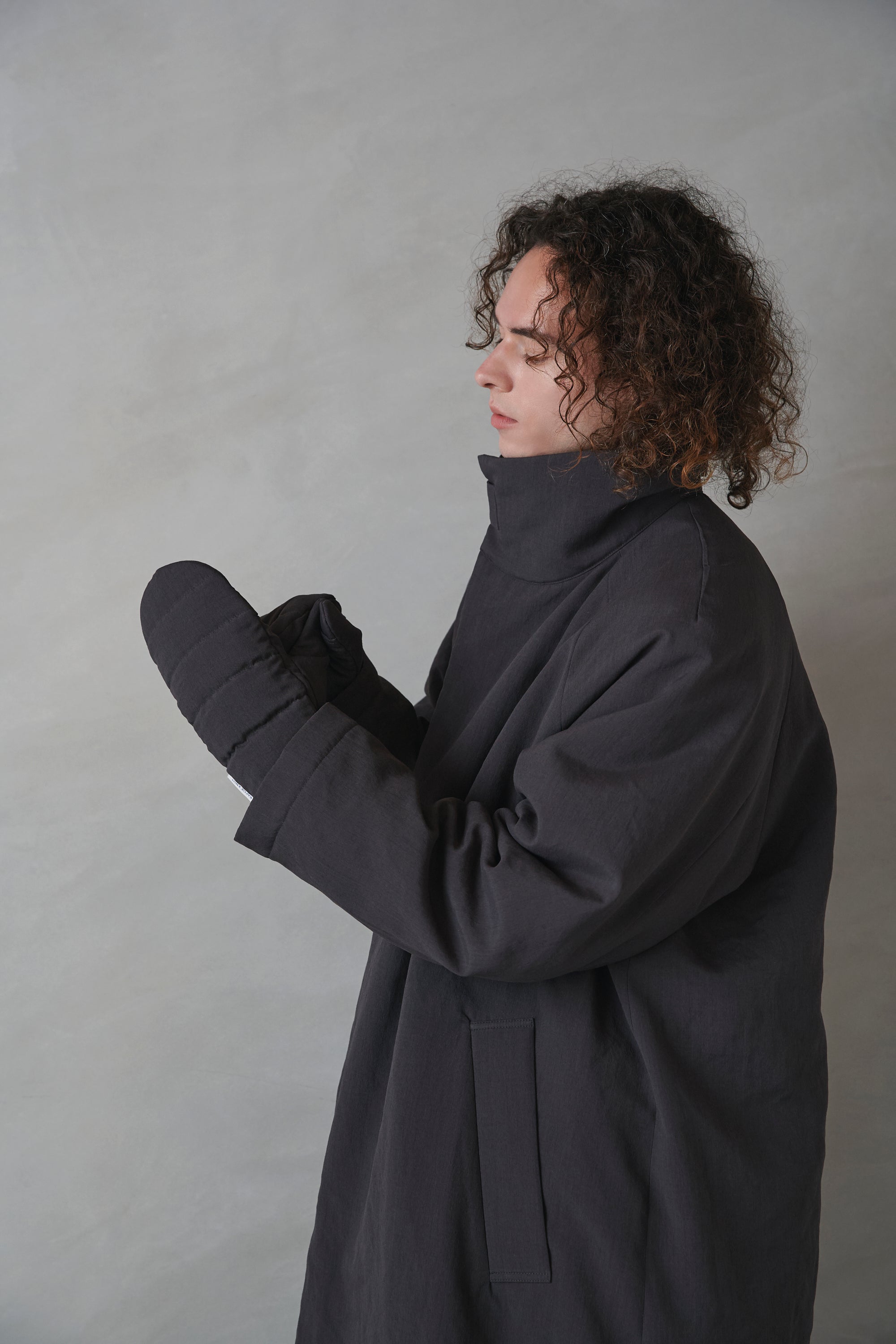 【予約】カポックバルキーミトン MEN charcoal