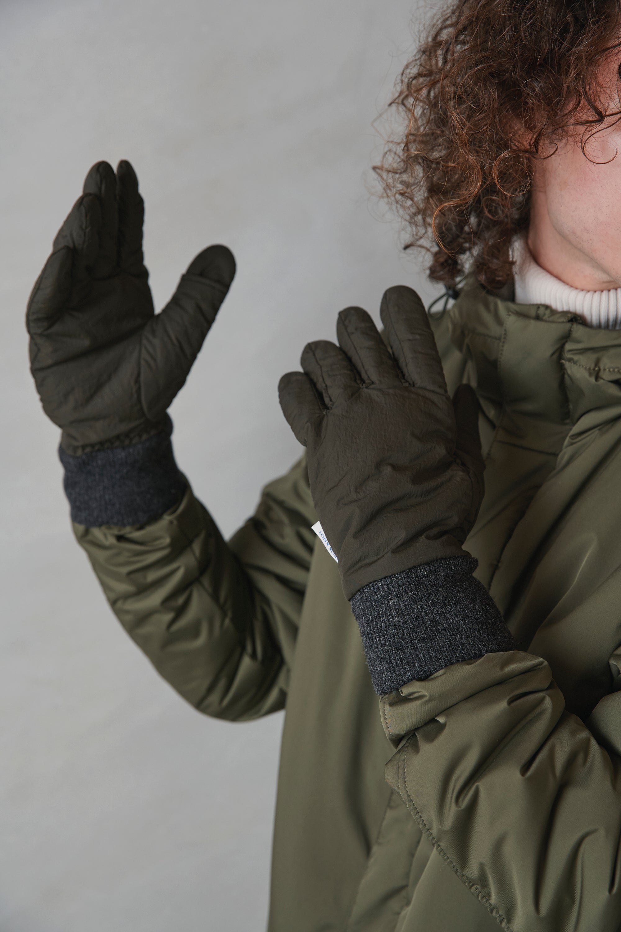 【予約】カポックリンクルグローブ MEN olive