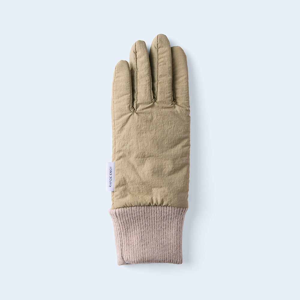 【予約】カポックリンクルグローブ WOMEN beige