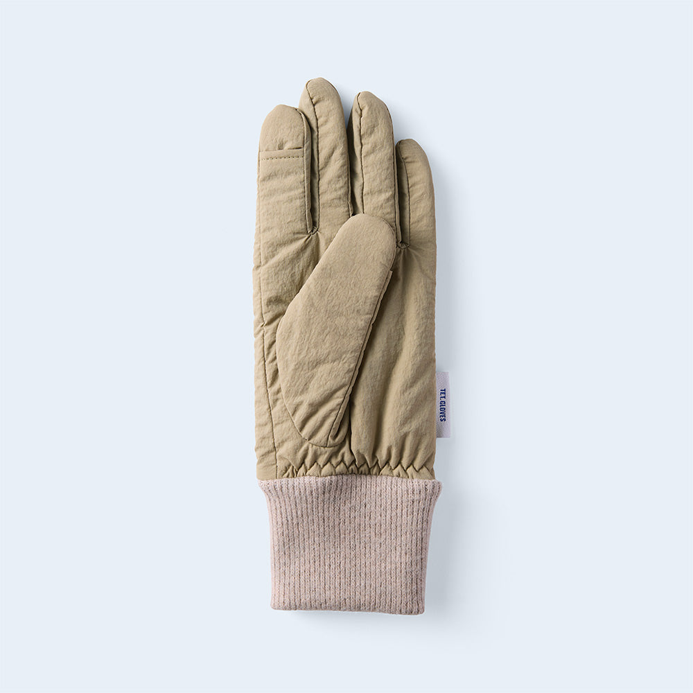 【予約】カポックリンクルグローブ WOMEN beige