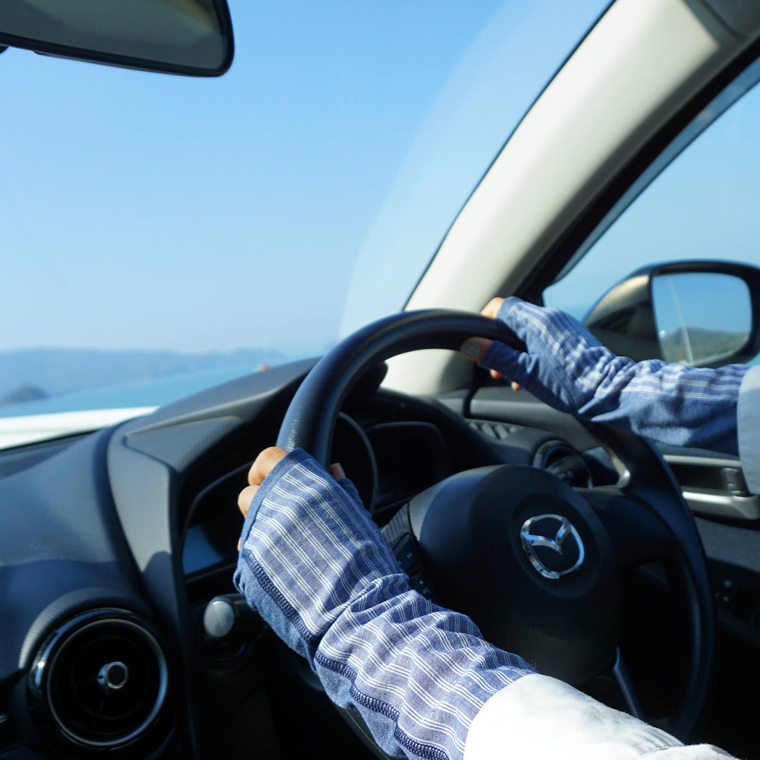 sunny cloth stripe 1/2 blue