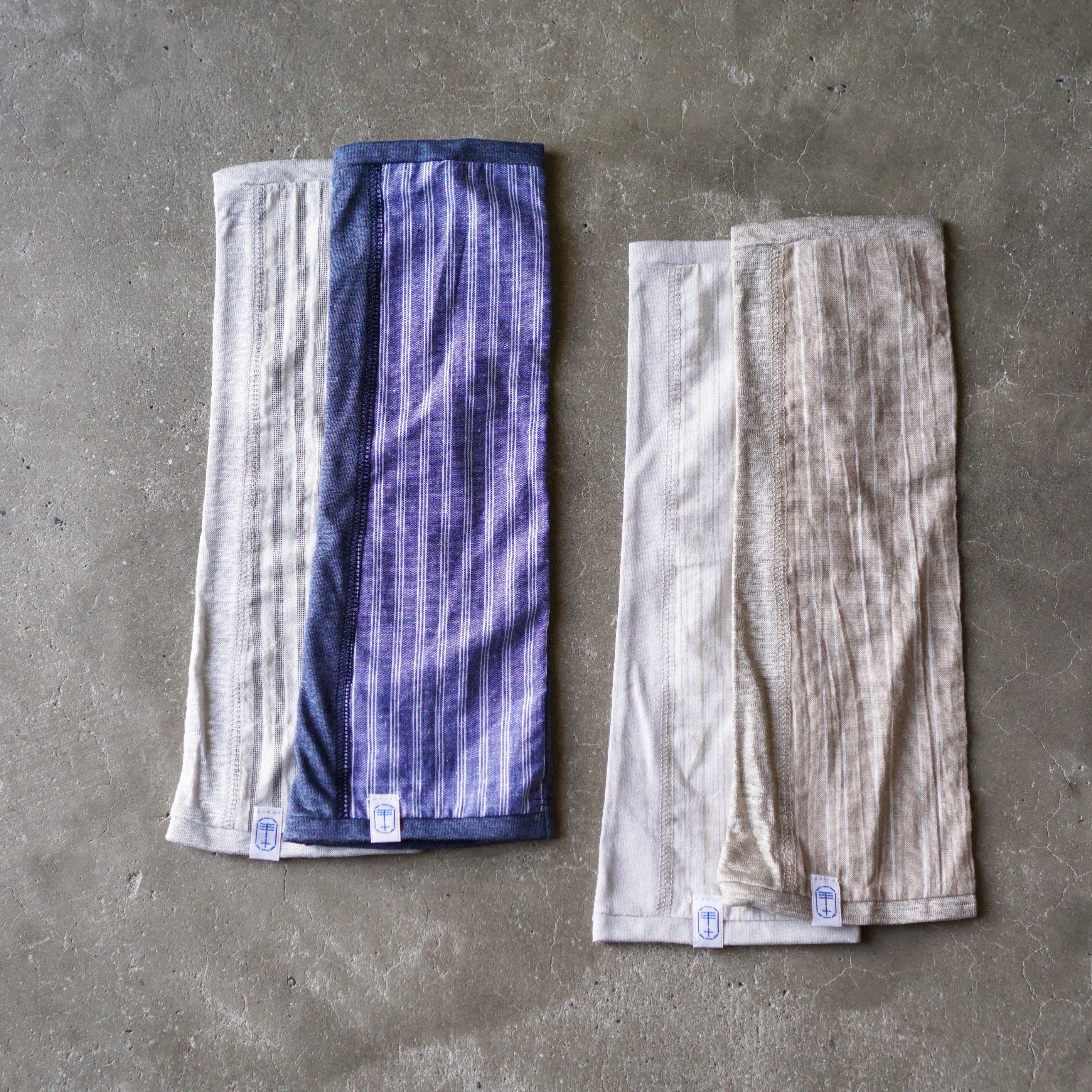 sunny cloth stripe 1/2　light gray