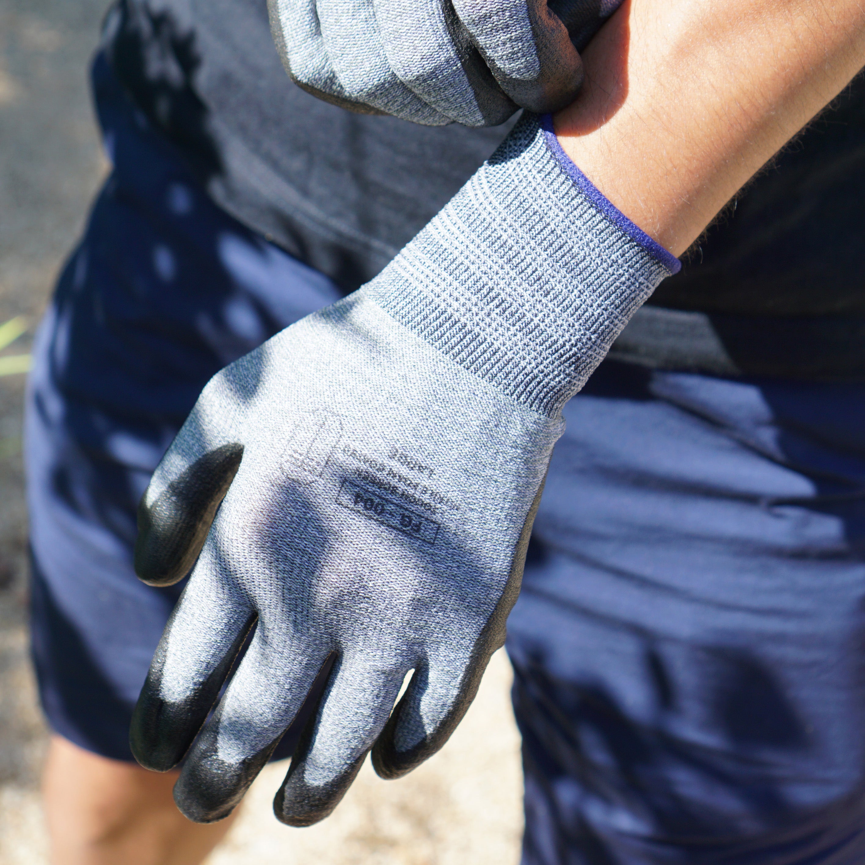 workers gloves LARGE gray