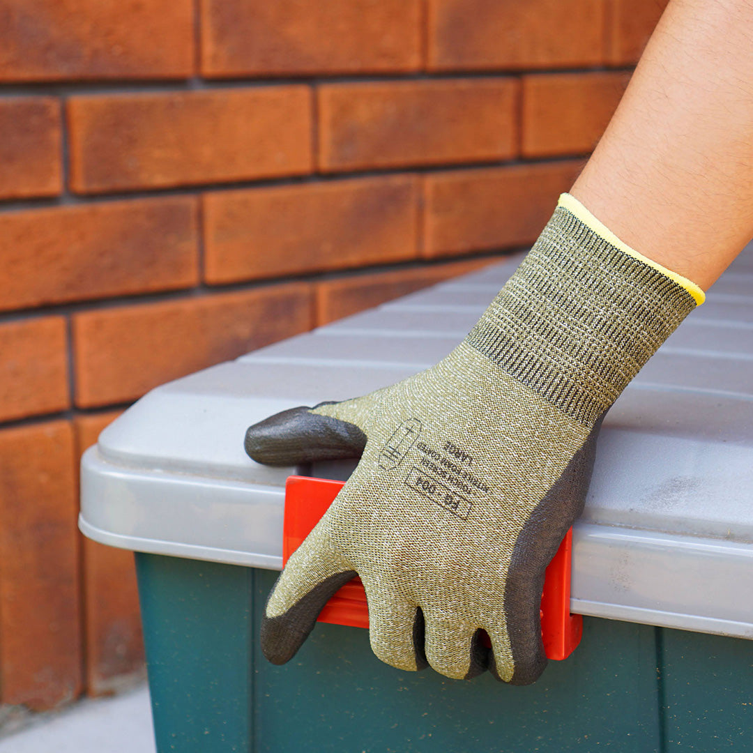 workers gloves LARGE olive