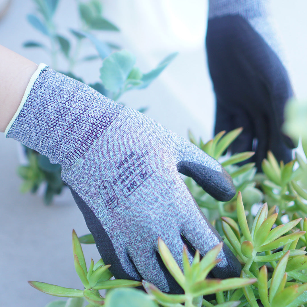 workers gloves MEDIUM gray