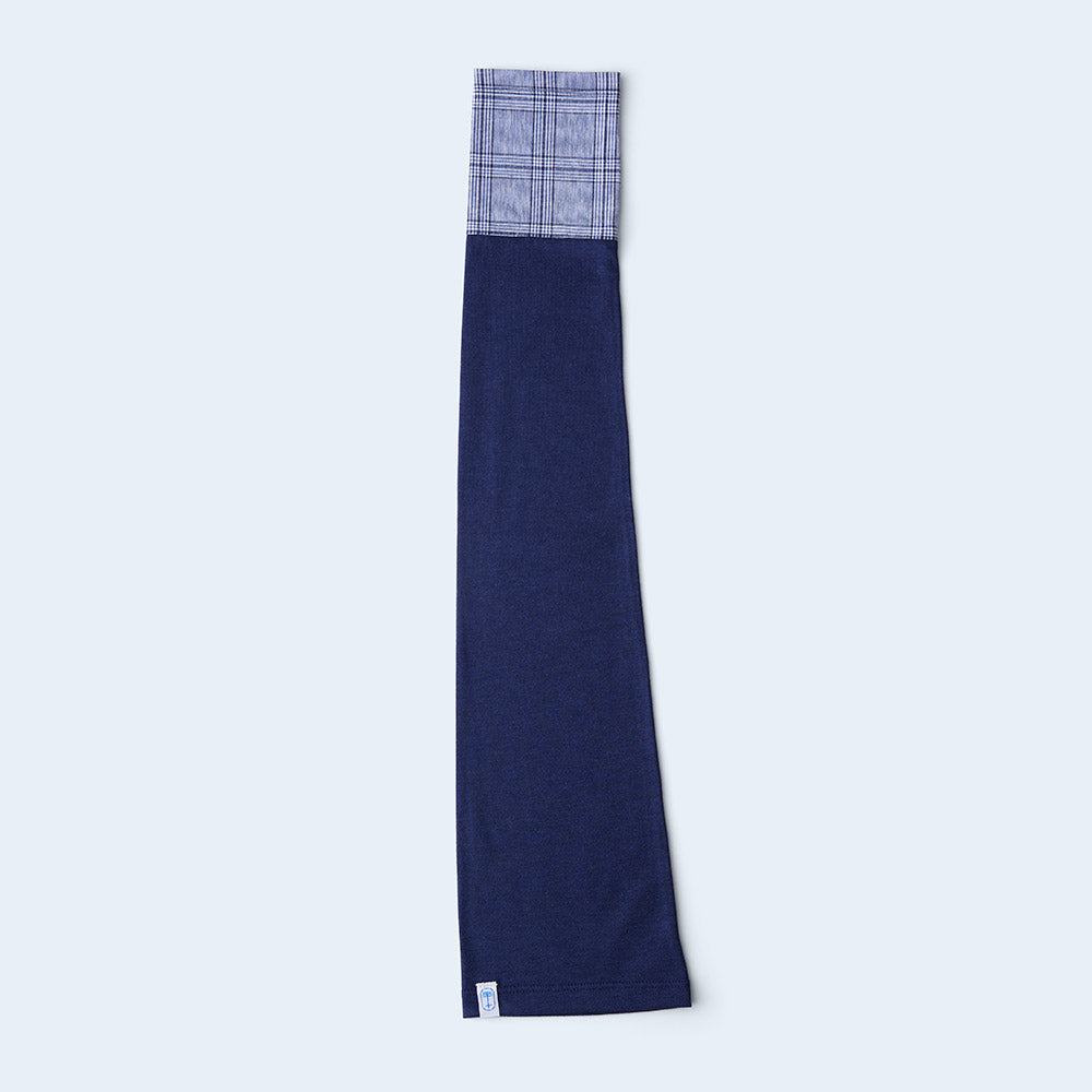 sunny cloth check cuff　light blue & navy