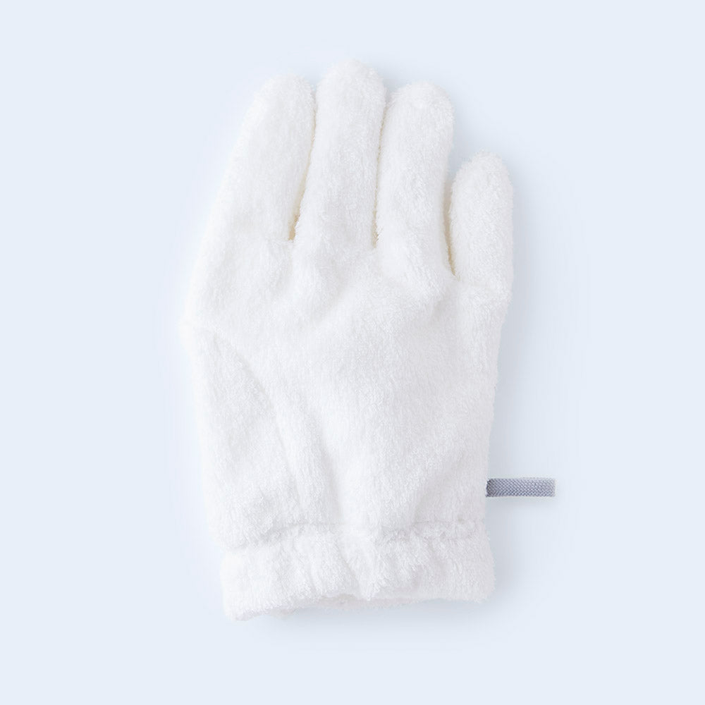 hair drying glove RIGHT white