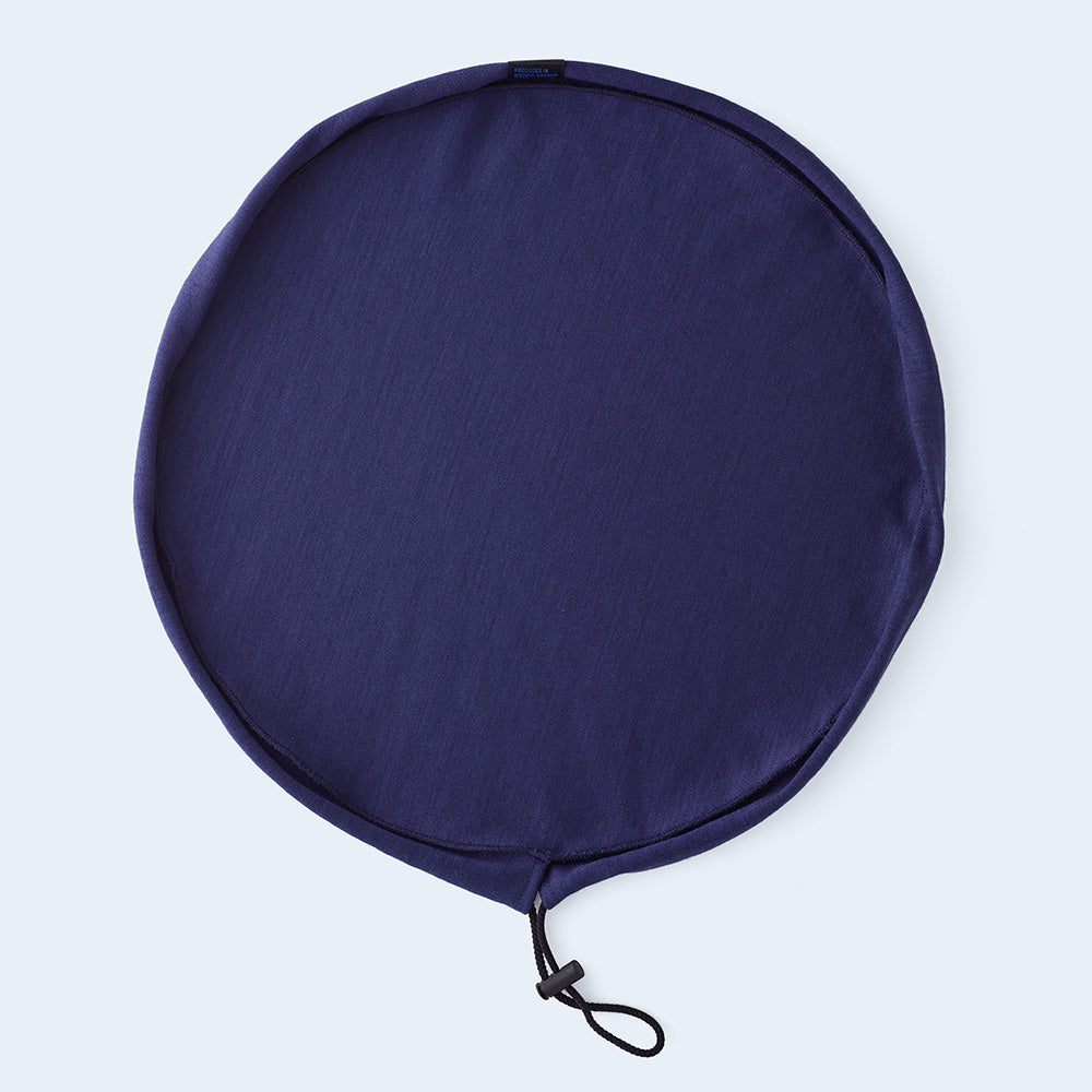 circle pouch navy & green