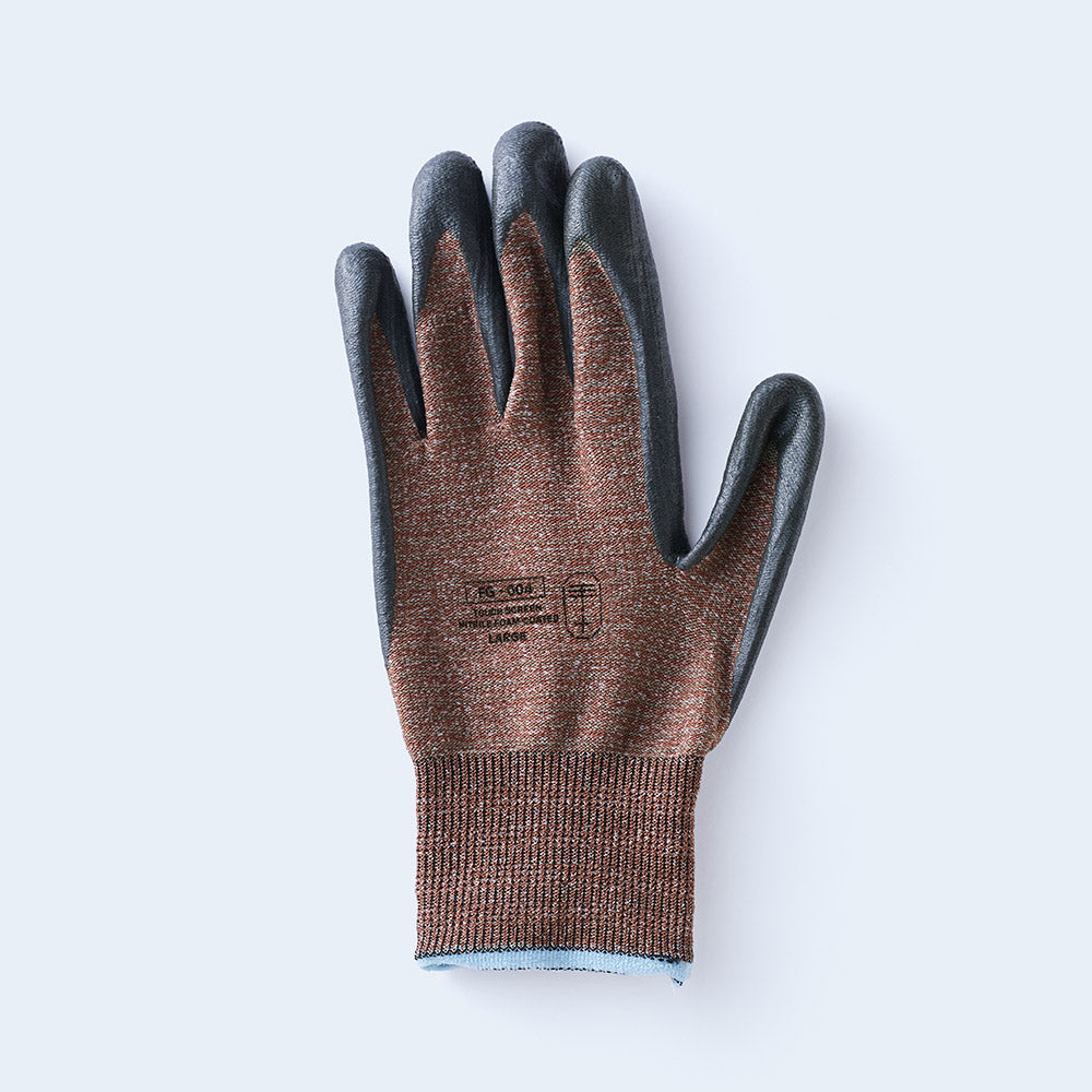 workers gloves LARGE brown
